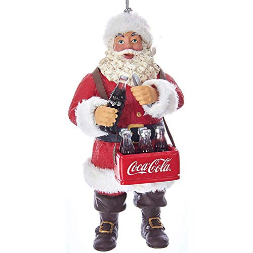KURTADLER Figurine de Noël Père Noël Coca-Cola PVC et tissu 