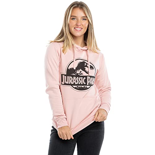 Jurassic Park Logo Hoodie Sweatshirt à Capuche, Dusty Pink, 