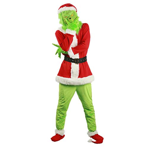 Costume de Noël pour adulte Grinch Green How The Grinch Stol