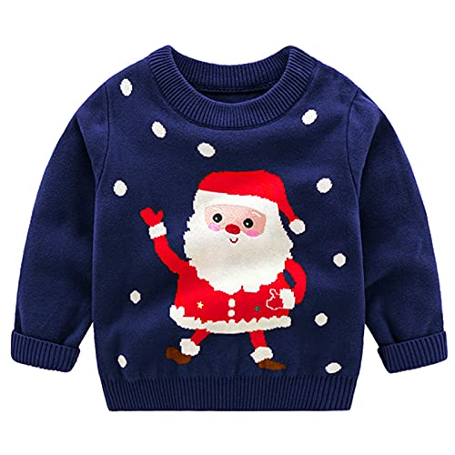 JiAmy Garçons Chandail Sweat-Shirt de Noël Pull-Over Coton T