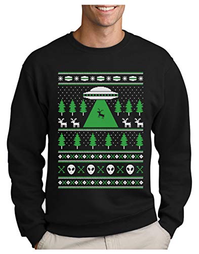 Pull Noel Geek Alien OVNI Reindeer Geek Jumper Sweatshirt Ho