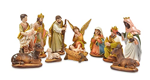 Riffelmacher 78301 Lot de 11 Figurines de crèche de Noël en 
