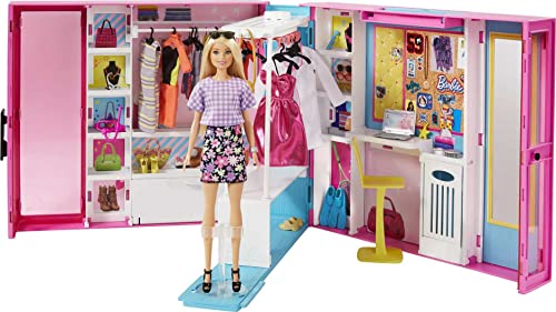 Barbie Fashionistas Le Dressing Deluxe pour poupée, transpor