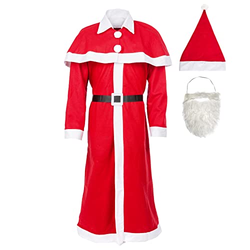 Idena 8580108 - Ensemble de déguisement de Père Noël ou Sain