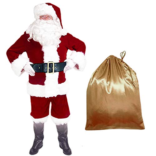 EOZY 10Pcs Costume Déguisement Père Noël Pour Adulte Costume