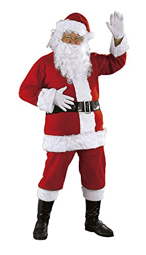 Rubies- Déguisement de Père Noël Deluxe Ad Papa Noel Costume