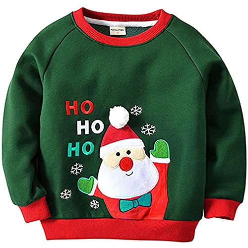 Bébé Sweat-Shirts Noël Pull-Over Enfant Épais T-Shirt à Manc