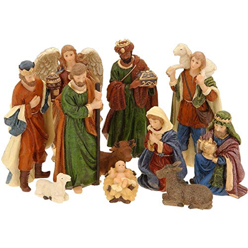 Générique 11 Figurines de Crèche de Noël - Nativité - Santon