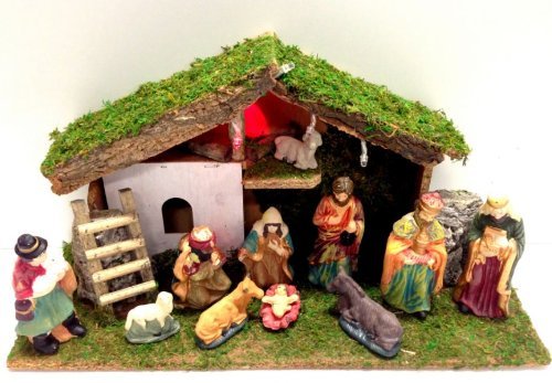 Crèche de Noël lumineuse complète Saint-David