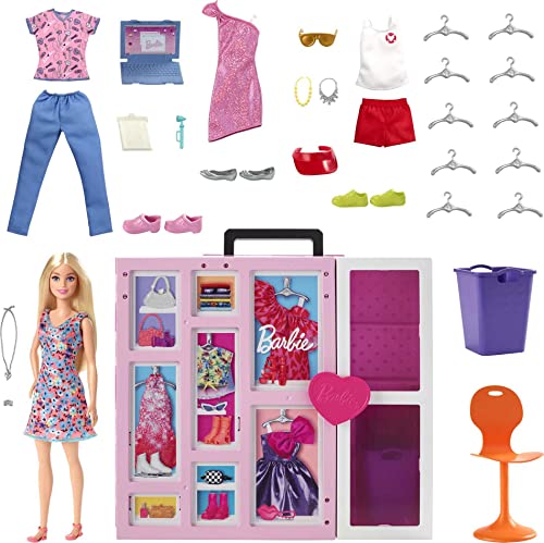 Barbie Coffret Dressing Deluxe de Barbie (60cm) avec poupée 