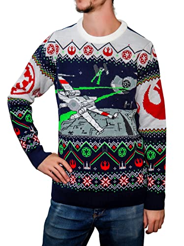 Star Wars X-Wing V TIE Fighter Ugly Christmas Jumper, Multic