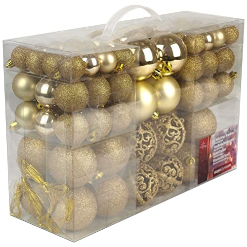 Christmas Gifts Set de 100 Boules de Noël - Décoration - Inc