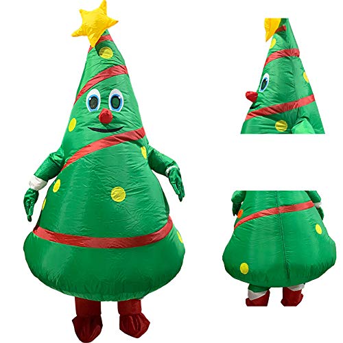 Okngr Costume gonflable pour adulte Sapin de Noël Costume de