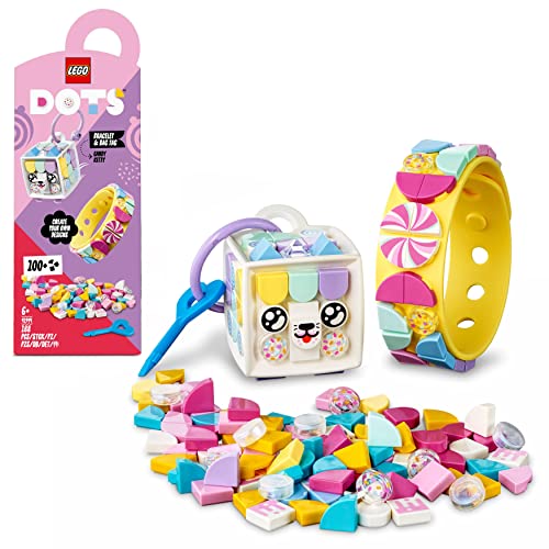 LEGO 41944 Dots Bracelet Candy Kitty et Porte-Clés, Set Arti