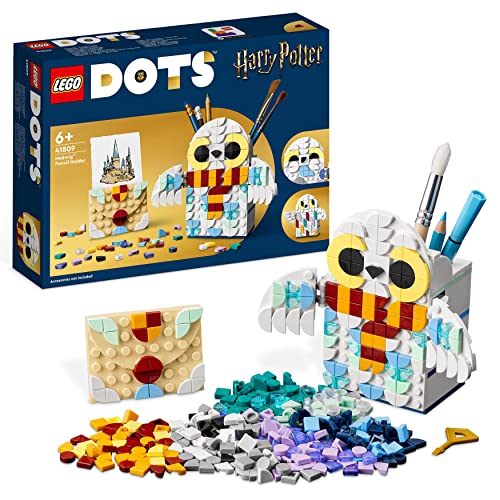 LEGO 41809 Dots Porte-Crayons Hedwige, Accessoires de Bureau