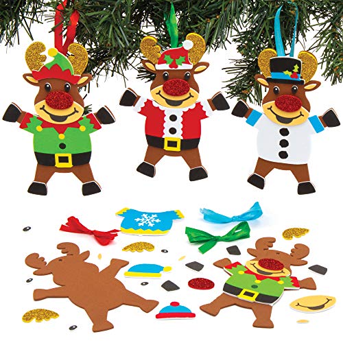 Baker Ross Kits de décorations Renne à Pull de Noël (Paquet 